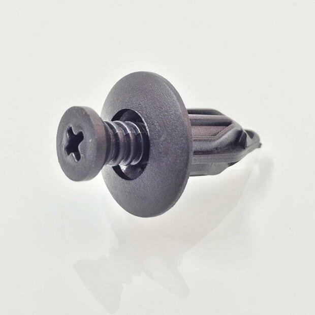 Arlows 10 x plastic rivets black clip screw 12, 5mm clamp...