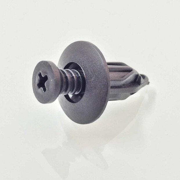 Arlows 10x Plastic Rivet Black Clip Screw 12,5mm Clamping...