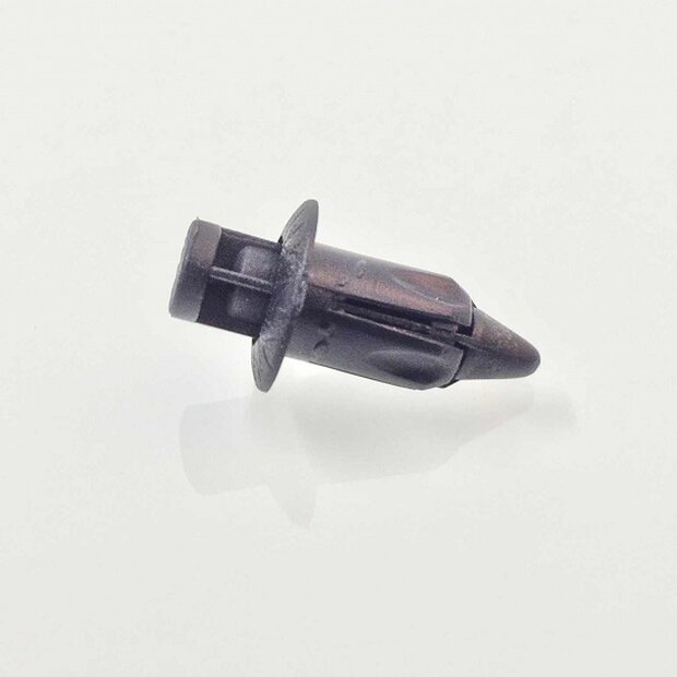 Arlows 10x Kunststoff Niete Schwarz Clip Schraube 7mm Klemmung 042