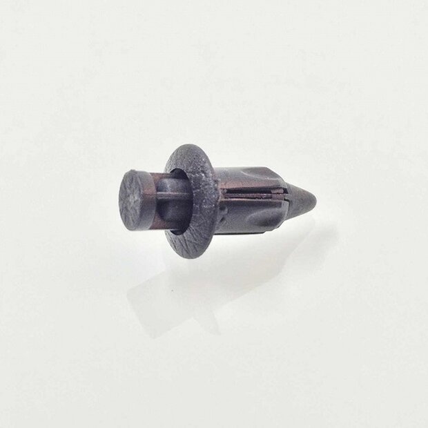 Arlows 10x plastic rivet black clip screw 7mm clamping 042