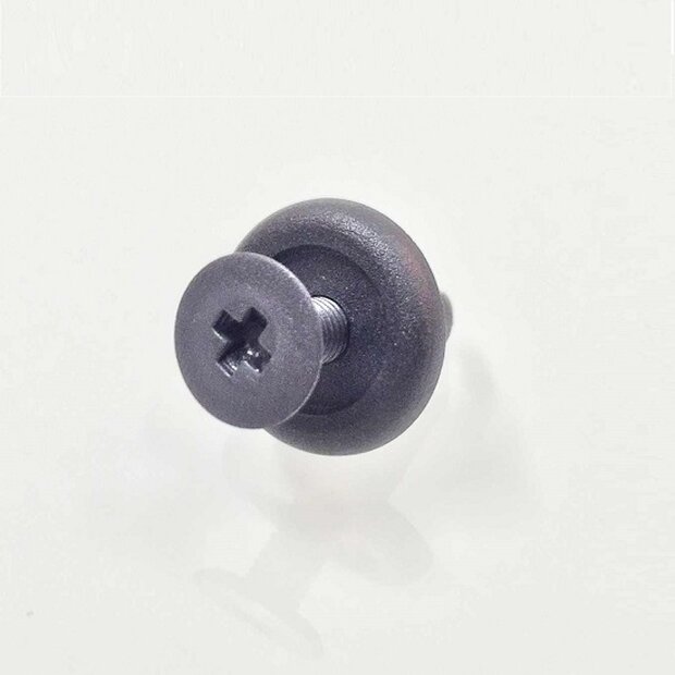 Arlows 10x plastic rivet black clip screw 7mm clamping 045