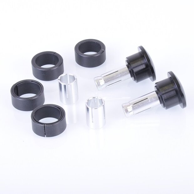 Arlows CNC Lenkerenden Spiegel SILBER OVAL Naked Bike Superbike Lenker Streetfighter