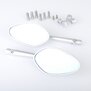 Arlows CNC Naked Bike Mirror silver CLASSIC LONG