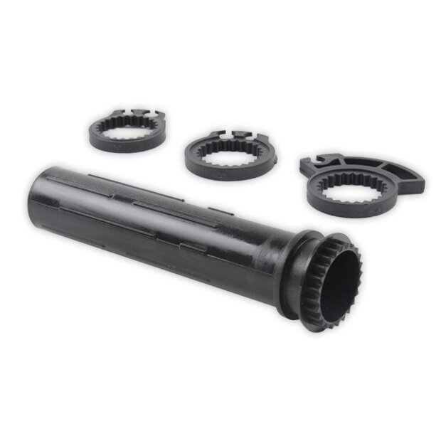 Arlows Plastic throttle tube for 22 mm Handlebar with 3 throttle cable adapters