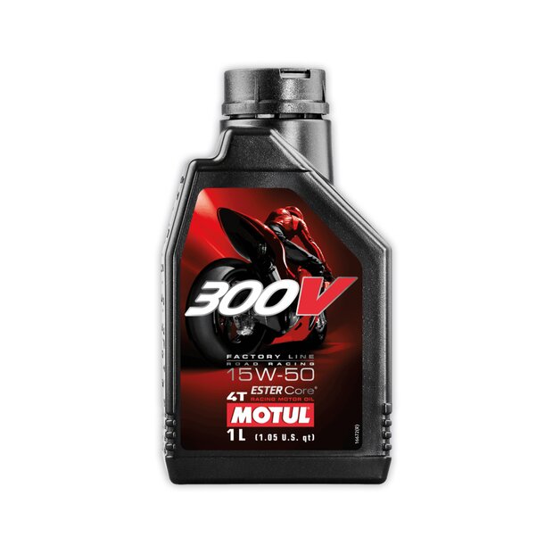 1 Liter Motul 300V 4T Factory Line 15W50 Engine Oil...