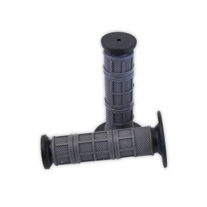 Arlows MX rubber grips, Grey / Black, 118 mm – pair