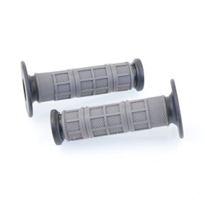 Arlows MX rubber grips, Grey / Black, 118 mm – pair
