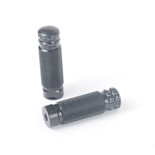 Arlows replacement footrest for racing footrest system black M8 rigid footrests