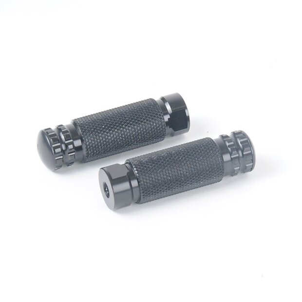 Arlows 2x replacement footrest for racing footrest system black M8 rigid footrests