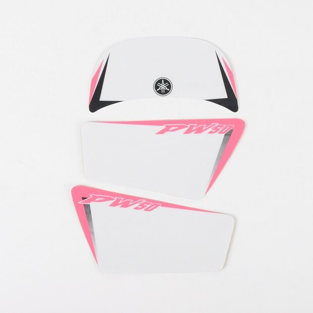 Arlows Yamaha PW50 Decal Kit 3M Sticker SET Sticker Set Design Pink White 88-06