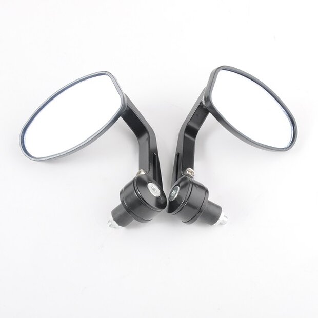 Arlows 1x CNC Handlebar End Mirror Handlebar Mirror Black...