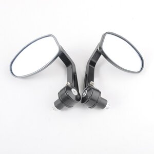 Arlows 2x CNC Handlebar End Mirror Handlebar Mirror Black...