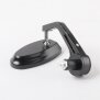 Arlows 2x CNC Bar-end mirror Black OVAL EASY