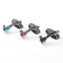 Arlows 2x CNC Bar-end mirror Black OVAL EASY