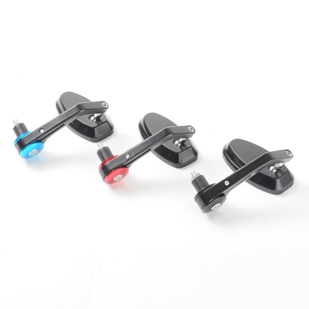 Arlows 1x CNC handlebar end mirror Handlebar mirror Blue OVAL EASY