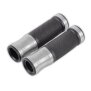 Arlows CNC handlebar grips, Grey / Anthracite / Black, 120 mm – pair