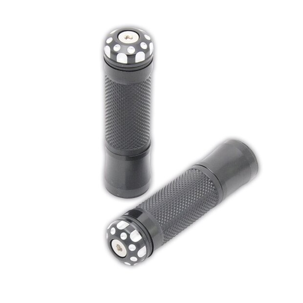 Arlows Universal cnc grips of grips color black with end cap