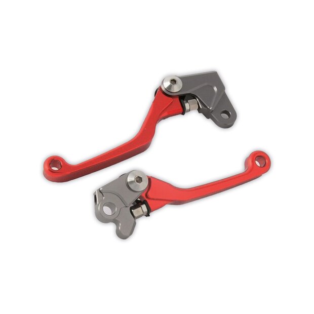 Arlows MX CNC Lever Red Clutch lever Brake lever Yamaha...
