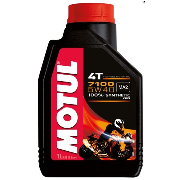1 liter Motul 7100 MA2 5w40 4stroke engine oil ( fully...