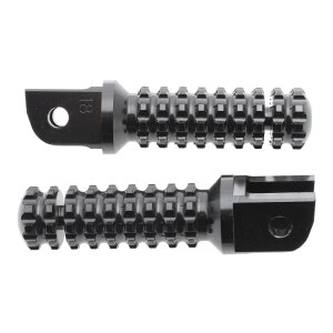Arlows footrests CNC black front Kawasaki ZX6R ZX7R ZX9R...