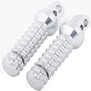 Arlows Footpegs CNC silver front Suzuki GSXR 600 1000 GSX R K5 K6 K7 K8 07 08 09