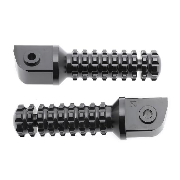 Arlows footrests CNC black rear Suzuki GSXR 600 1000 GSX...