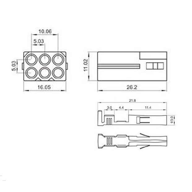 Arlows 6PIN plug SET KB suitable for CEV KTM turn signal...