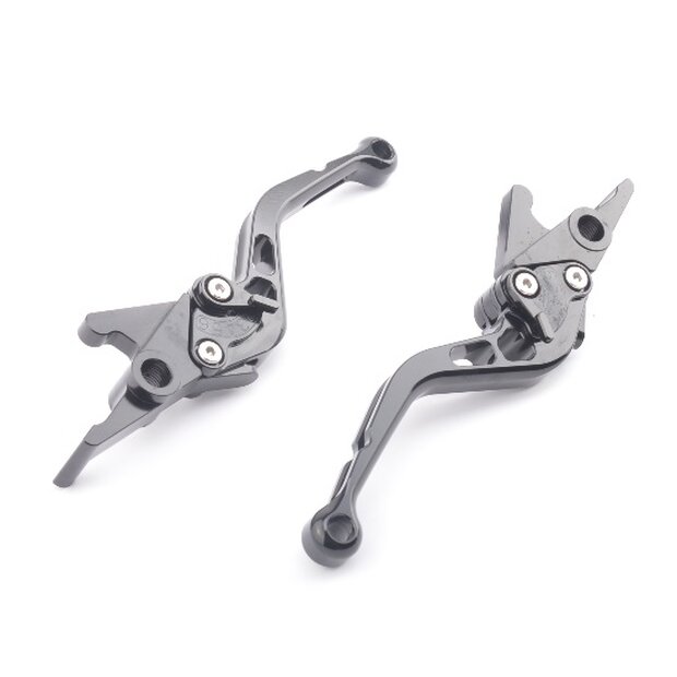 Arlows CNC Hebel short Schwarz Bremshebel vorne + hinten Yamaha YP400 Majesty ABS 2004-2008