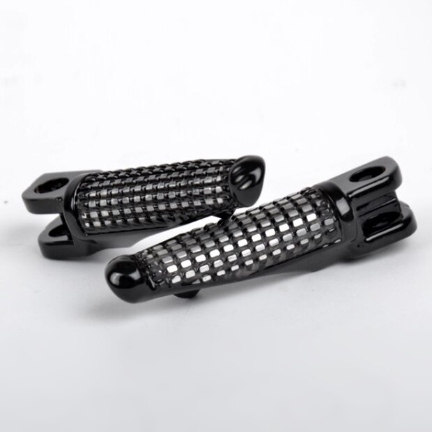 Arlows Footrests front Kawasaki ZX 6 9 10 R Ninja 03 09 11 Z750 Z1000 black