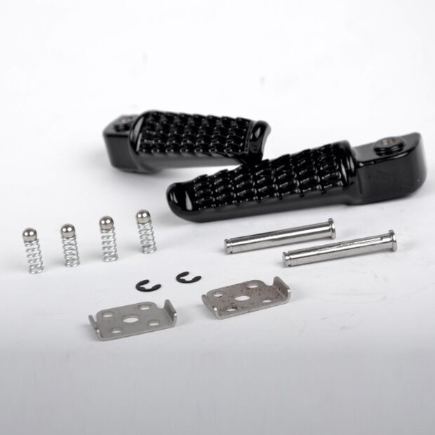 Arlows rear footrests Kawasaki ZX 6 9 10 R Ninja 03 09 11 Z750 Z1000 Black