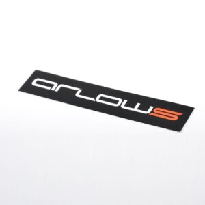 Arlows Aufkleber 50 x 3,7cm Weiss / Orange