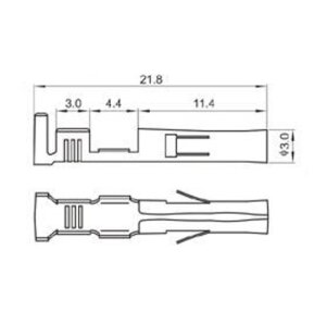 Arlows 10x cable lugs KB suitable for CEV handlebar...