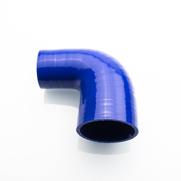 Arlows  63,5mm auf 57mm Silikon Schlauch 90 Reduzierer ( Blau ) Reduzierbogen