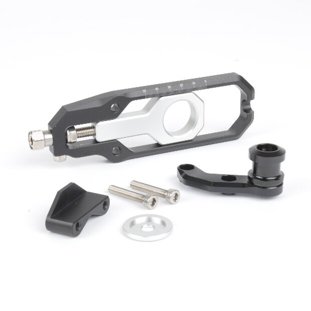 2x Arlows Race CNC Kettenspanner Schwarz Kawasaki ZX10R 11-15 Chain Adjuster black