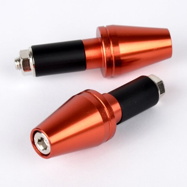 Arlows 22mm handlebar weights aluminum handlebar T5K Orange