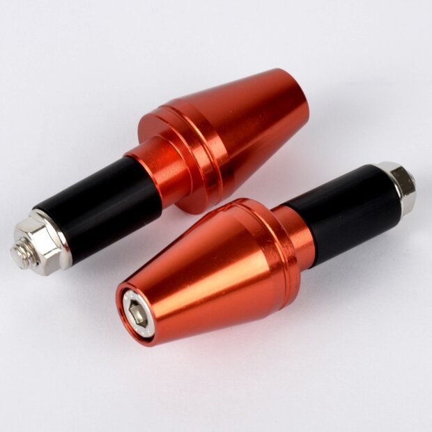 Arlows 22mm handlebar weights aluminum handlebar T5K Orange