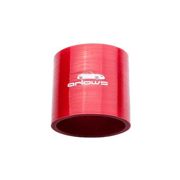 Arlows  20mm Silikon Verbinder 75mm Lnge ( Rot ) Schlauch