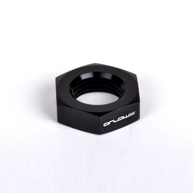 Arlows union nut Dash 6 (9/16 - 18 UNF) black