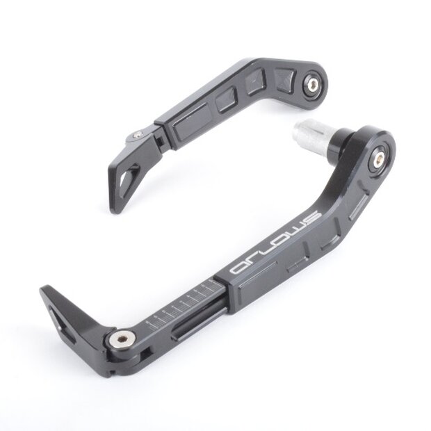 Arlows Racing Aluminium Hebelschutz SET Schwarz lever guard handguard Bremshebel