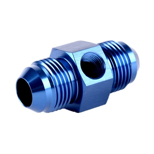 Arlows Dash 4 1/8 NPT Sensor Adapter (M/M/Blue)