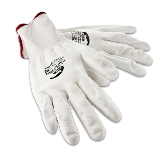 Arlows 1 Paar PU Mechaniker Handschuhe ( eng anliegend , Farbe Weiss ) 9