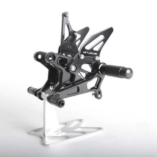 Arlows Racing Fussrastenanlage Kawasaki ZX6R 2009-2017 Schwarz