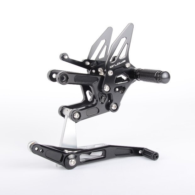 Arlows Racing footrest system Yamaha YZF 600 R6 RJ27 2017-2023 Black