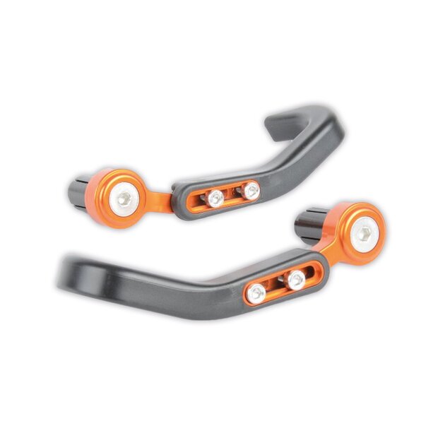 Arlows Aluminium Hebelschutz SET orange lever Guard Handguards KTM RC125 RC200 RC390