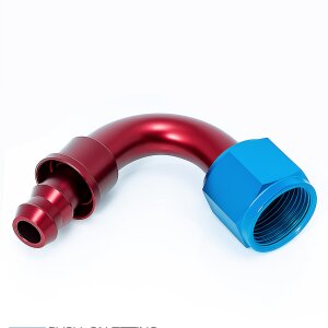 Arlows Push-On Aluminium AN / Dash Fitting - 135 Grad -