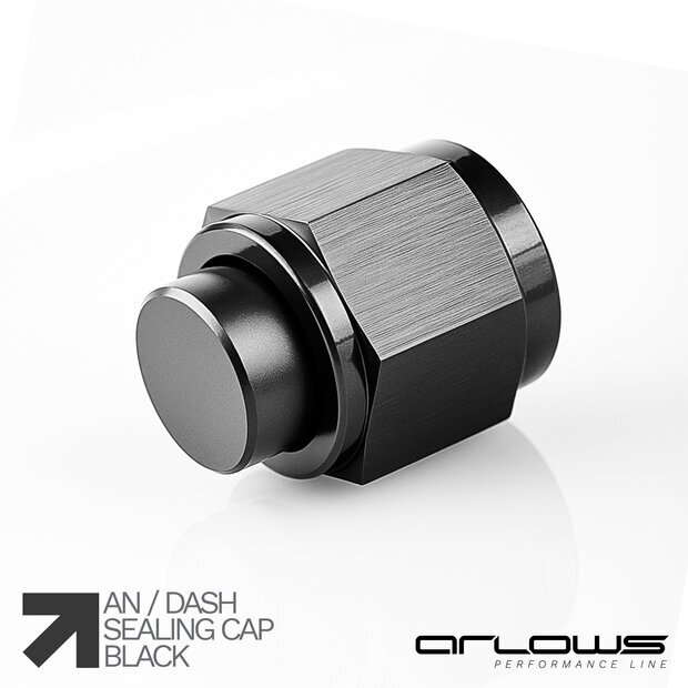 Arlows Verschlusskappe Schwarz Dash 8  ( 3/4 - 16 UNF  )