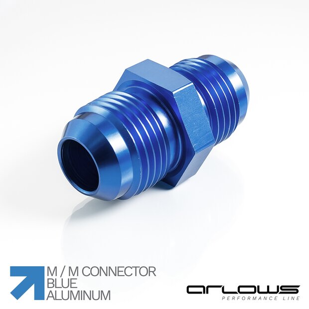 Arlows Verbinder ( mnnlich ) Blau Dash 8  ( 3/4 - 16 UNF  )