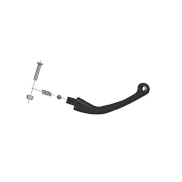 Magura HC3 folding lever-outer section, 165 mm short lever – Black