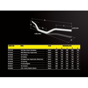 Magura handlebar X-line black, FX Fatbar