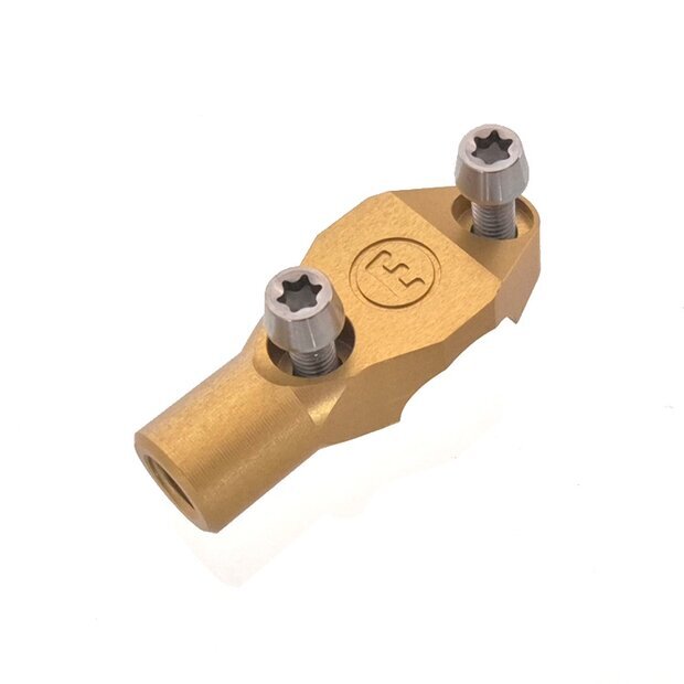 Magura Lenker Klemmschelle mit Spiegelschelle HC3 gold, M10x1.25